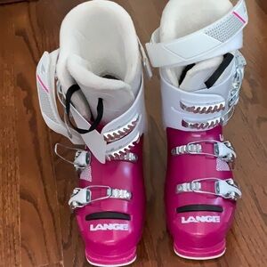 Lange 60 Scarlet Junior Ski Boot /Size 22.5